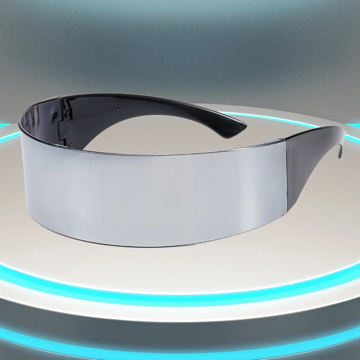 DRAVEN — Futuristic Tech Sunglasses – Y2K Visor Style