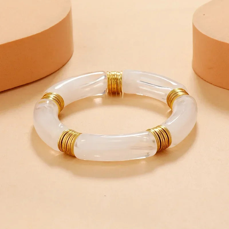 DRAVEN — Retro Resin Stretch Bracelet