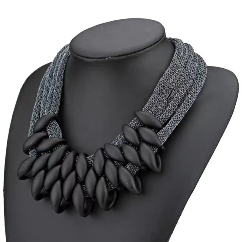 DRAVEN — Multilayer Choker Necklace – Elegant Short Collar Jewelry for Women