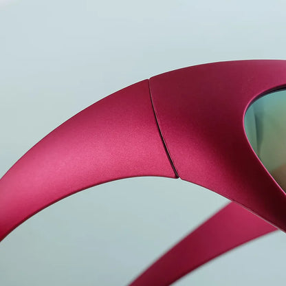 Retro Futuristic Sunglasses – Steampunk Y2K Style – Elegant Men's Accessory | Accessorio Uomo Elegante