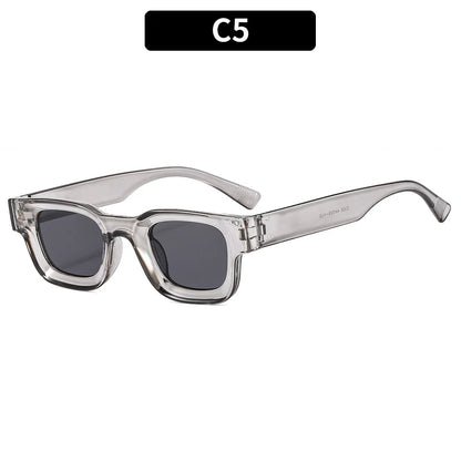 Retro Rectangle Sunglasses –  Y2K Designer UV400 Eyewear