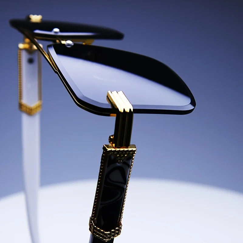 Rimless Square Sunglasses – Classic Minimal Design – Elegant Men's Accessory | Accessorio Uomo Elegante