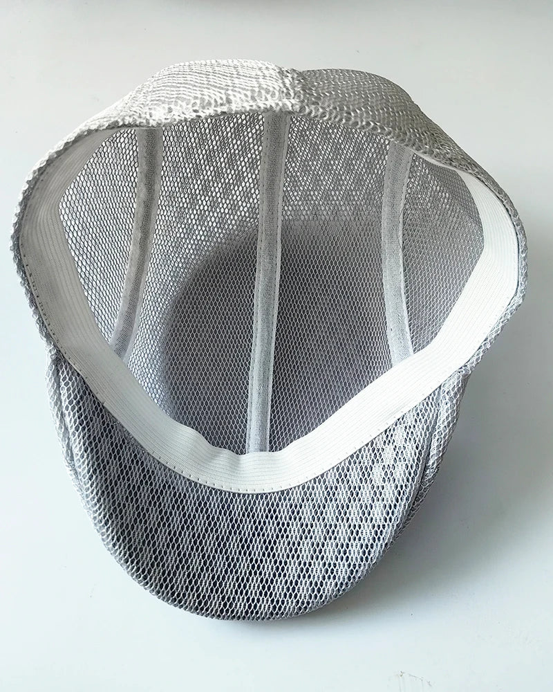 2025 Summer Mesh Beret Hat – Unisex Breathable Newsboy Style Cap – Elegant Men's Accessory | Accessorio Uomo Elegante