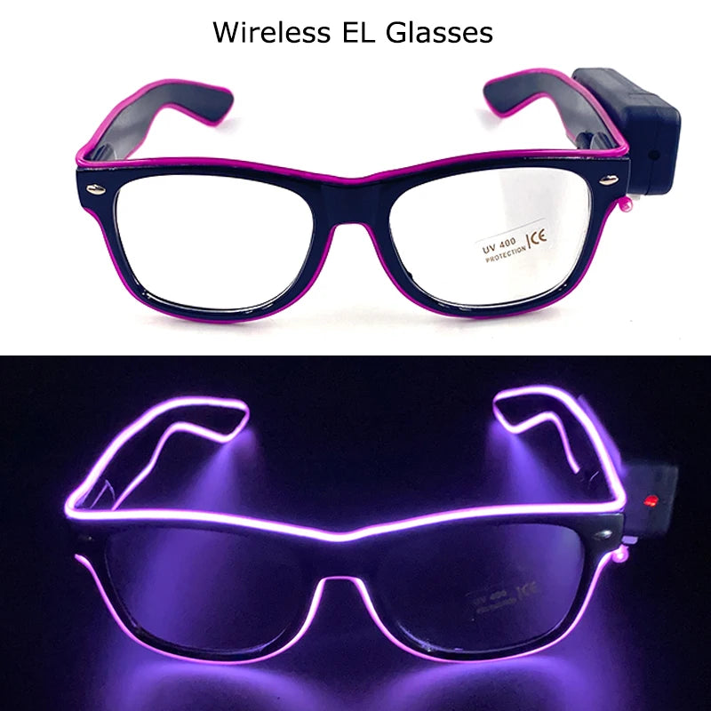 DRAVEN — Wireless LED Glow Sunglasses – Carnival Party Style