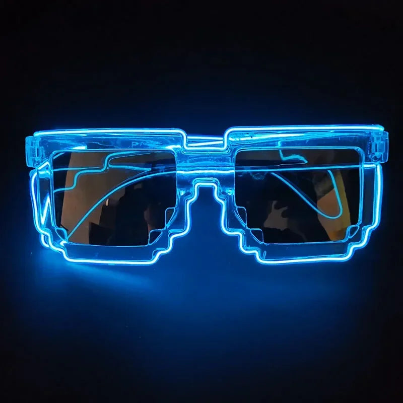 DRAVEN — LED Mosaic Glow Sunglasses – Party Flash Style