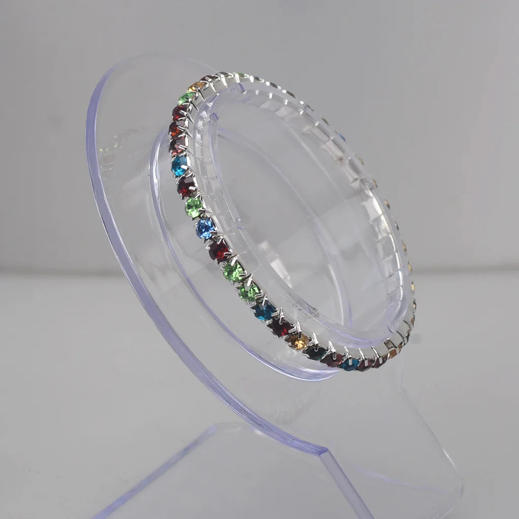 Crystal Elastic Bangle Set – Elegant Men's Accessory | Accessorio Uomo Elegante