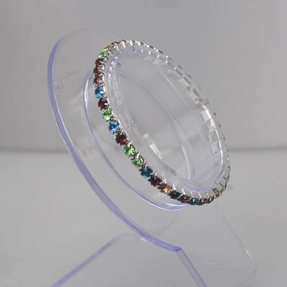 Crystal Elastic Bangle Set – Elegant Men's Accessory | Accessorio Uomo Elegante