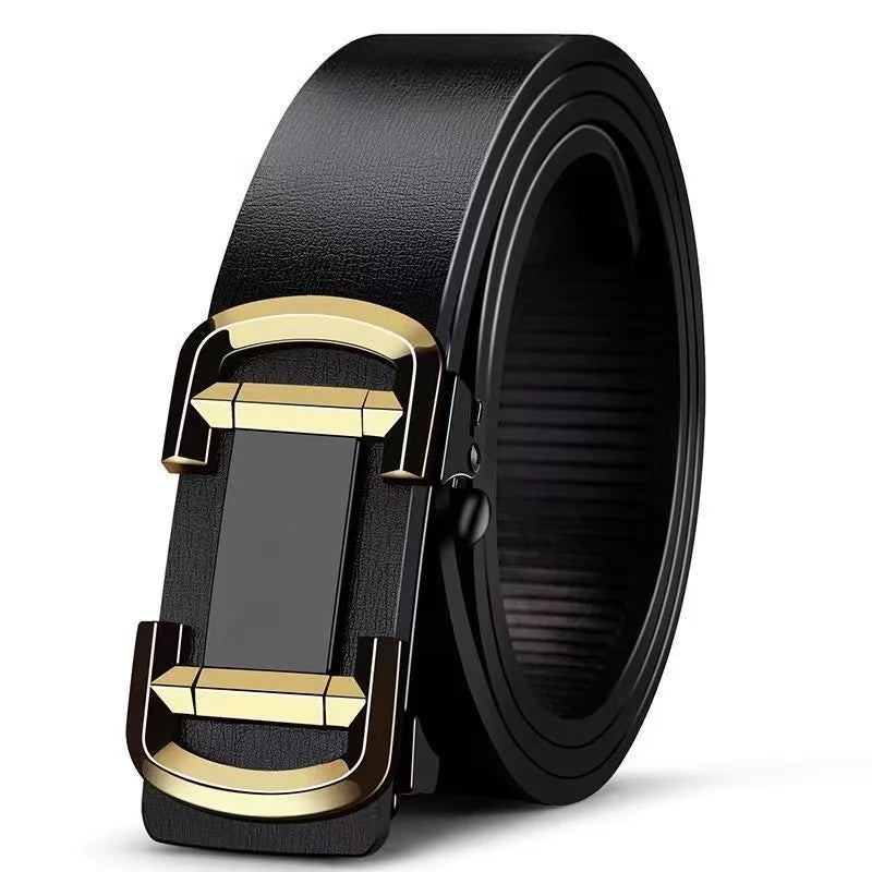 DRAVEN — Luxury Genuine Leather Belt Men Automatic Metal Buckle