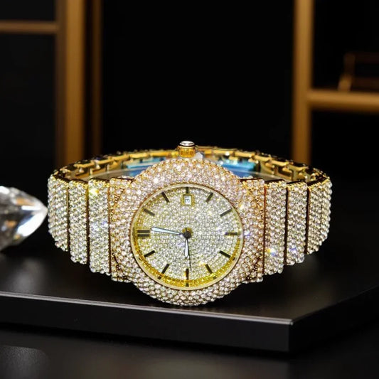 DRAVEN — Arctic Blaze – Men’s Ice Steel Luxury Watch 2025 Edition