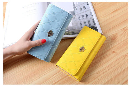 PU Leather Long Wallet Women 2025 Diamond Mesh Design – Elegant Men's Accessory | Accessorio Uomo Elegante