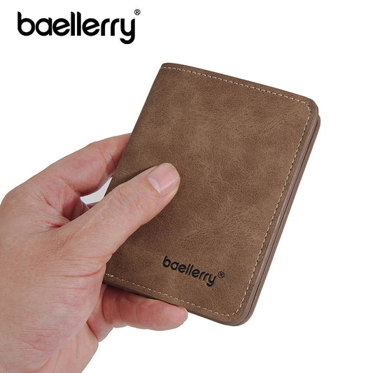 DRAVEN — Baellerry PU Leather Wallet Men Minimalist Money Clip — Wallets & Card Holders | DRAVEN