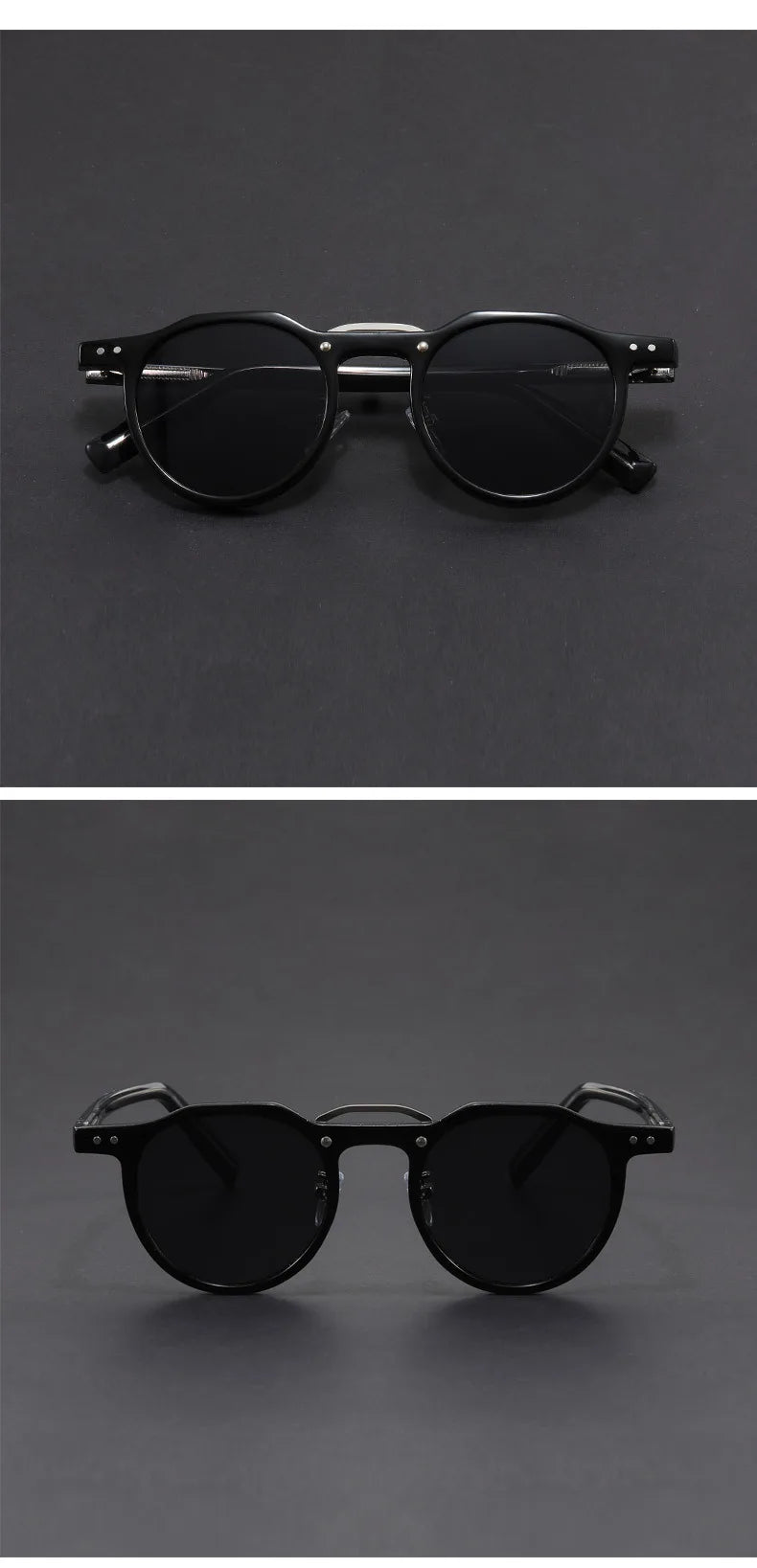 DRAVEN — Vintage Round Sunglasses – Classic Punk Retro Shades