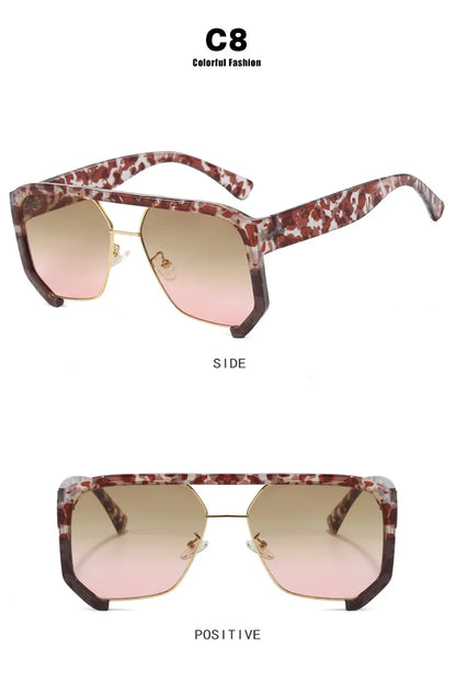 Irregular Frame Sunglasses – Retro Luxury Shades – Elegant Men's Accessory | Accessorio Uomo Elegante