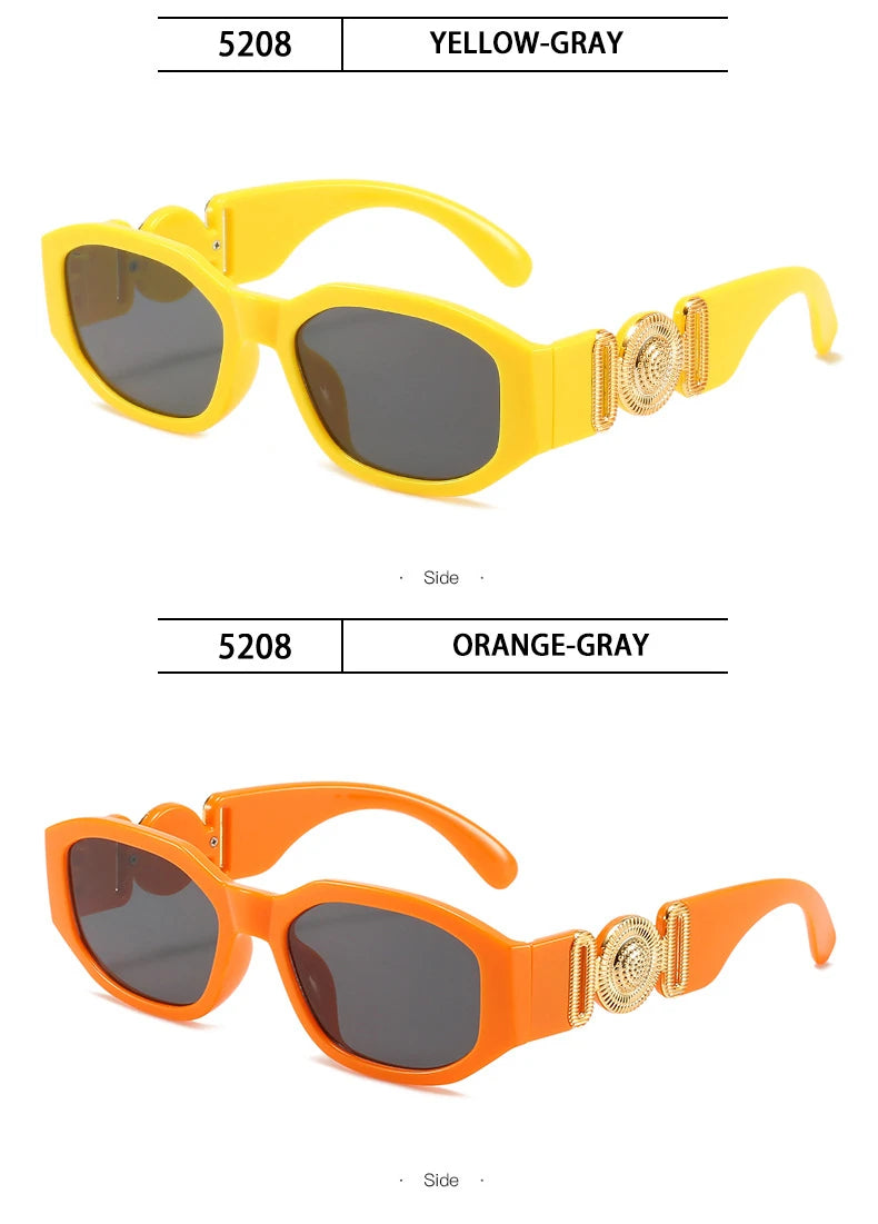 Vintage Rectangle Sunglasses – Small Frame Luxury Shades – Elegant Men's Accessory | Accessorio Uomo Elegante