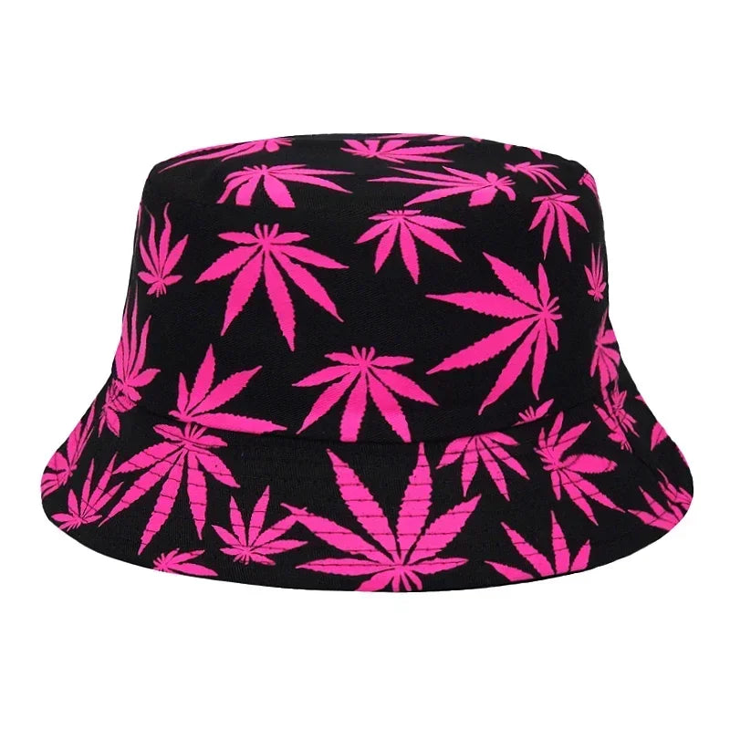 DRAVEN — Weed Print Bucket Hat – Unisex Summer Streetwear