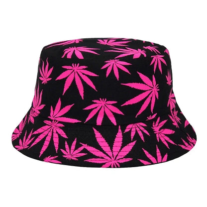 Weed Print Bucket Hat – Unisex Summer Streetwear