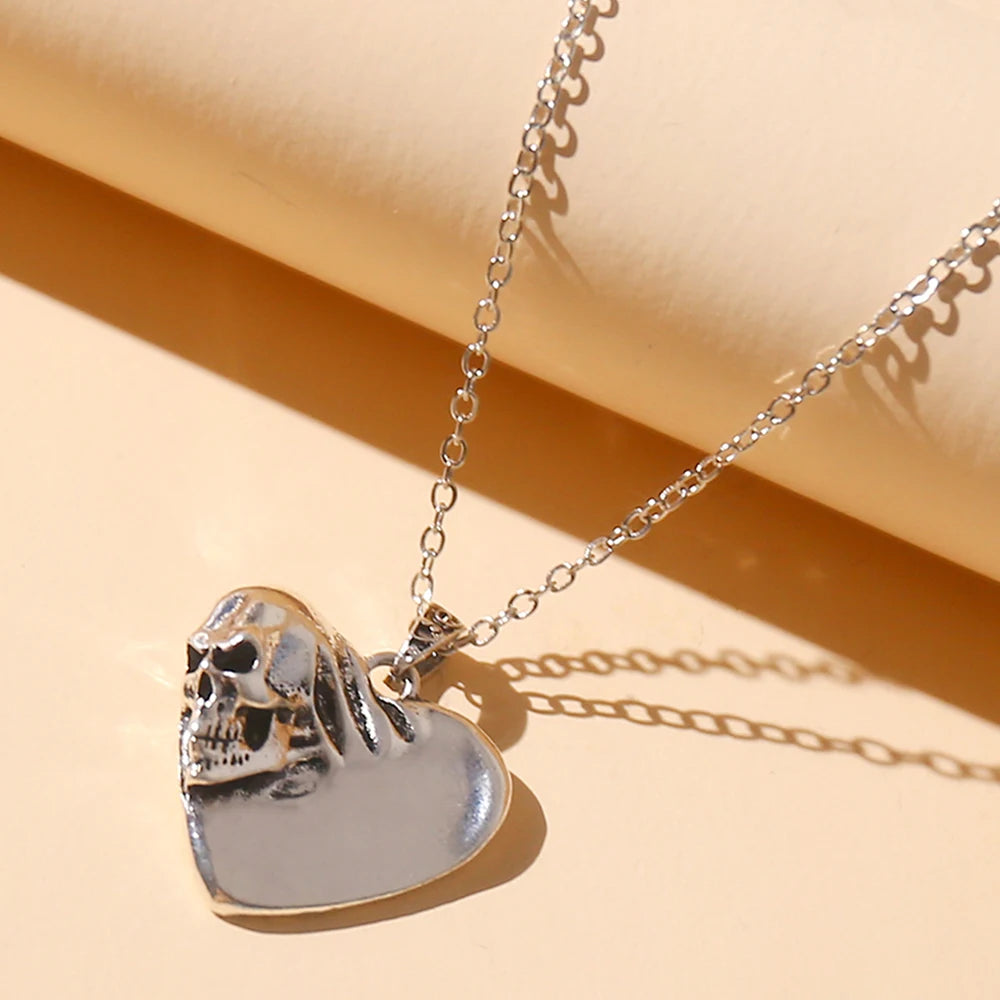 DRAVEN — Love Pills Pendant Necklace – Gothic Punk Titanium Steel Jewelry for Couples