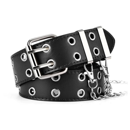 Double Hole Punk Belt Unisex Y2K Rock Style – Elegant Men's Accessory | Accessorio Uomo Elegante
