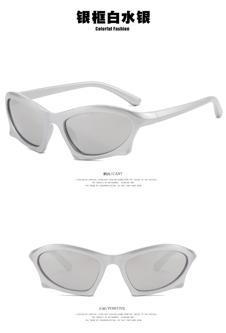 Polygon Sunglasses – Punk Vintage UV400 Eyewear – Elegant Men's Accessory | Accessorio Uomo Elegante