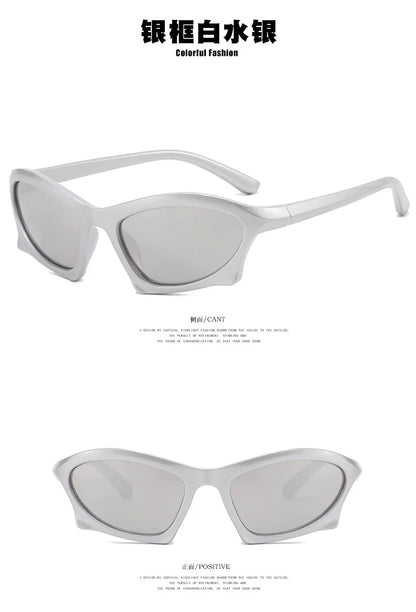 Polygon Sunglasses – Punk Vintage UV400 Eyewear – Elegant Men's Accessory | Accessorio Uomo Elegante