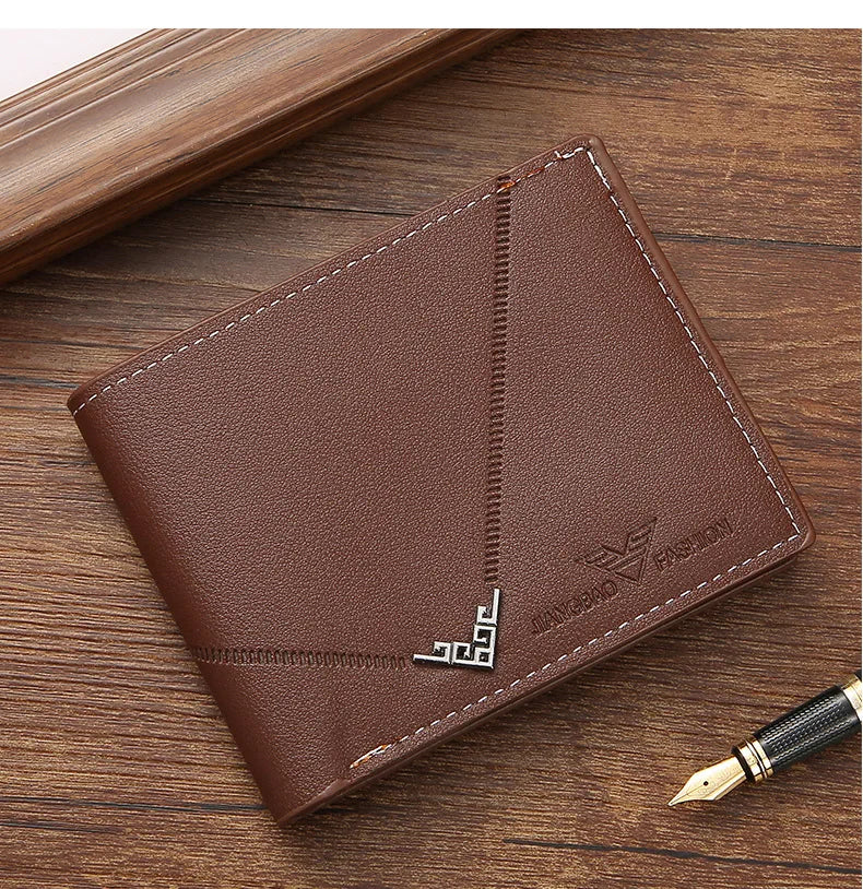 Slim Leather Money Clip Wallet Men Bifold Card Holder – Elegant Men's Accessory | Accessorio Uomo Elegante