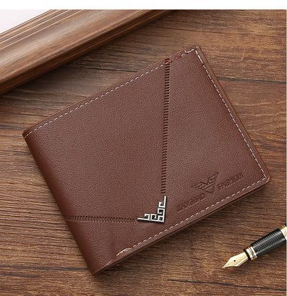 Slim Leather Money Clip Wallet Men Bifold Card Holder – Elegant Men's Accessory | Accessorio Uomo Elegante