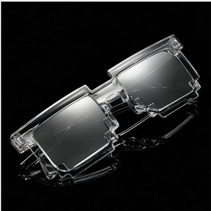 Glow-in-the-Dark LED Sunglasses – Mosaic Party Style – Elegant Men's Accessory | Accessorio Uomo Elegante