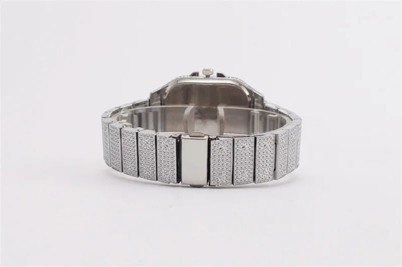 Frozen Legacy – 2025 Unisex Crystal Diamond Watch – Elegant Men's Accessory | Accessorio Uomo Elegante