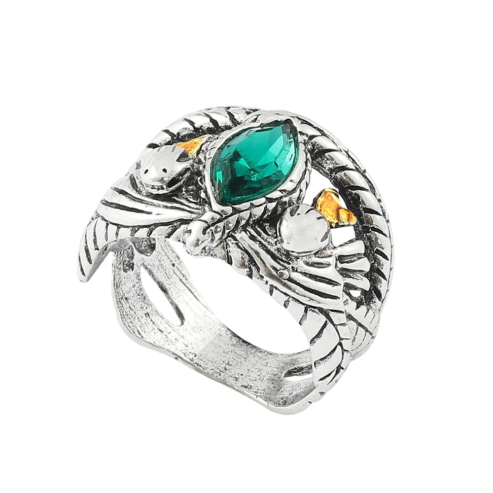 DRAVEN — Lord of Barahir Green Crystal Ring
