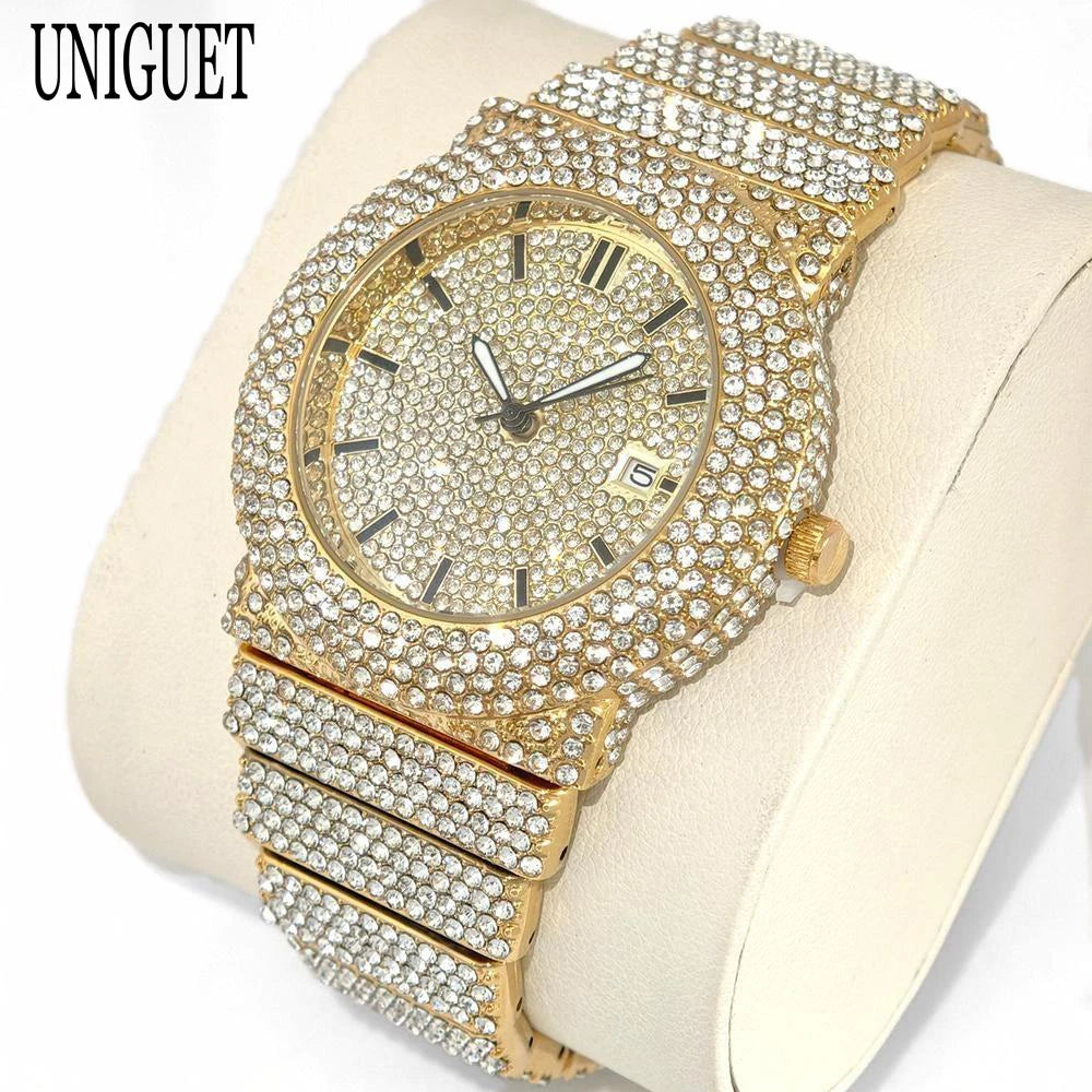 Arctic Blaze – Men’s Ice Steel Luxury Watch 2025 Edition – Elegant Men's Accessory | Accessorio Uomo Elegante