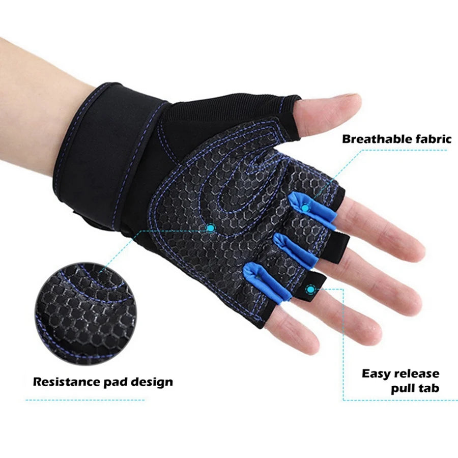 DRAVEN — Half Finger Workout Gloves – Unisex Gym & Street Style