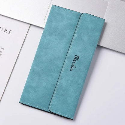 Long Wallet Unisex 2025 Buckle Thin Card Holder – Elegant Men's Accessory | Accessorio Uomo Elegante