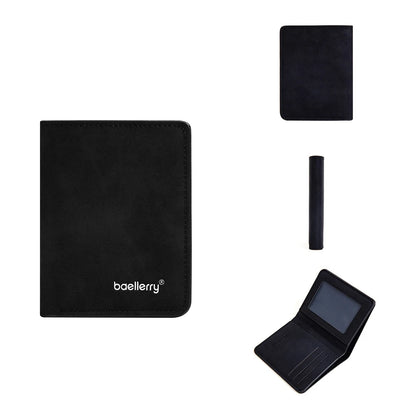 Baellerry PU Leather Wallet Men Minimalist Money Clip – Elegant Men's Accessory | Accessorio Uomo Elegante