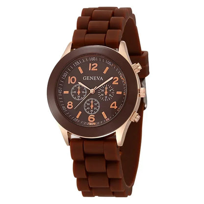 Modern Muse – 2025 Women’s Luxury Silicone Strap Watch