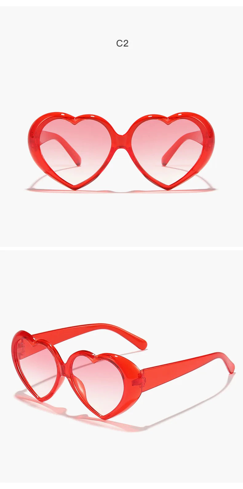 Heart Sunglasses – Vintage Love Frame UV400 Party Shades – Elegant Men's Accessory | Accessorio Uomo Elegante