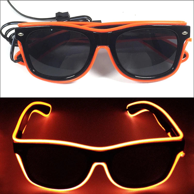DRAVEN — Neon Glow Party Sunglasses – LED Light-Up Style