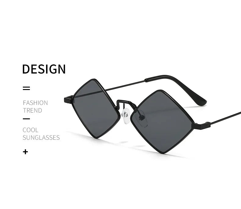Diamond Frame Sunglasses – Elegant Men's Accessory | Accessorio Uomo Elegante