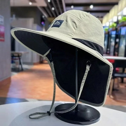 Wide Brim Waterproof Bucket Hat – Unisex Outdoor Protection