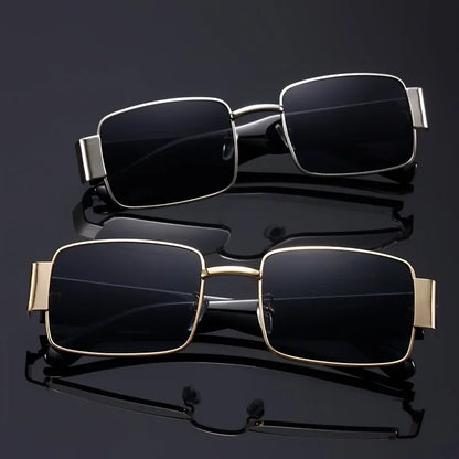 Large Frame Sunglasses – Gold & Black Accent – Elegant Men's Accessory | Accessorio Uomo Elegante