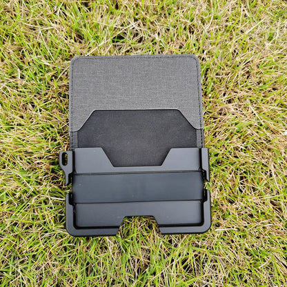 Aluminum Slim Wallet Men RFID Bifold Money Clip – Elegant Men's Accessory | Accessorio Uomo Elegante