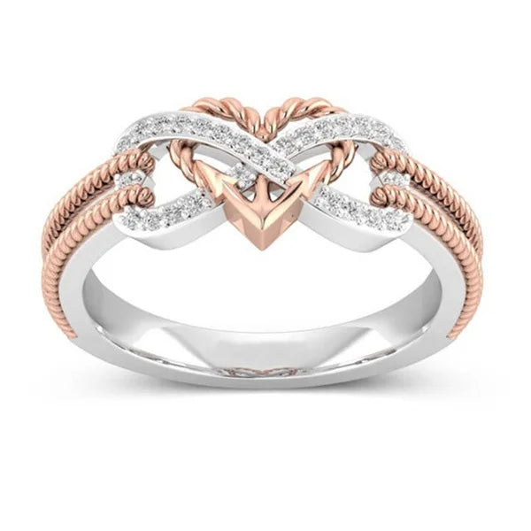 DRAVEN — Black Rose Gold Magnetic Heart Ring