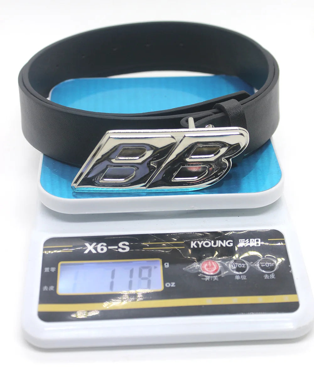 DRAVEN — Y2K PU Leather Belt Men 2023 Designer B Buckle