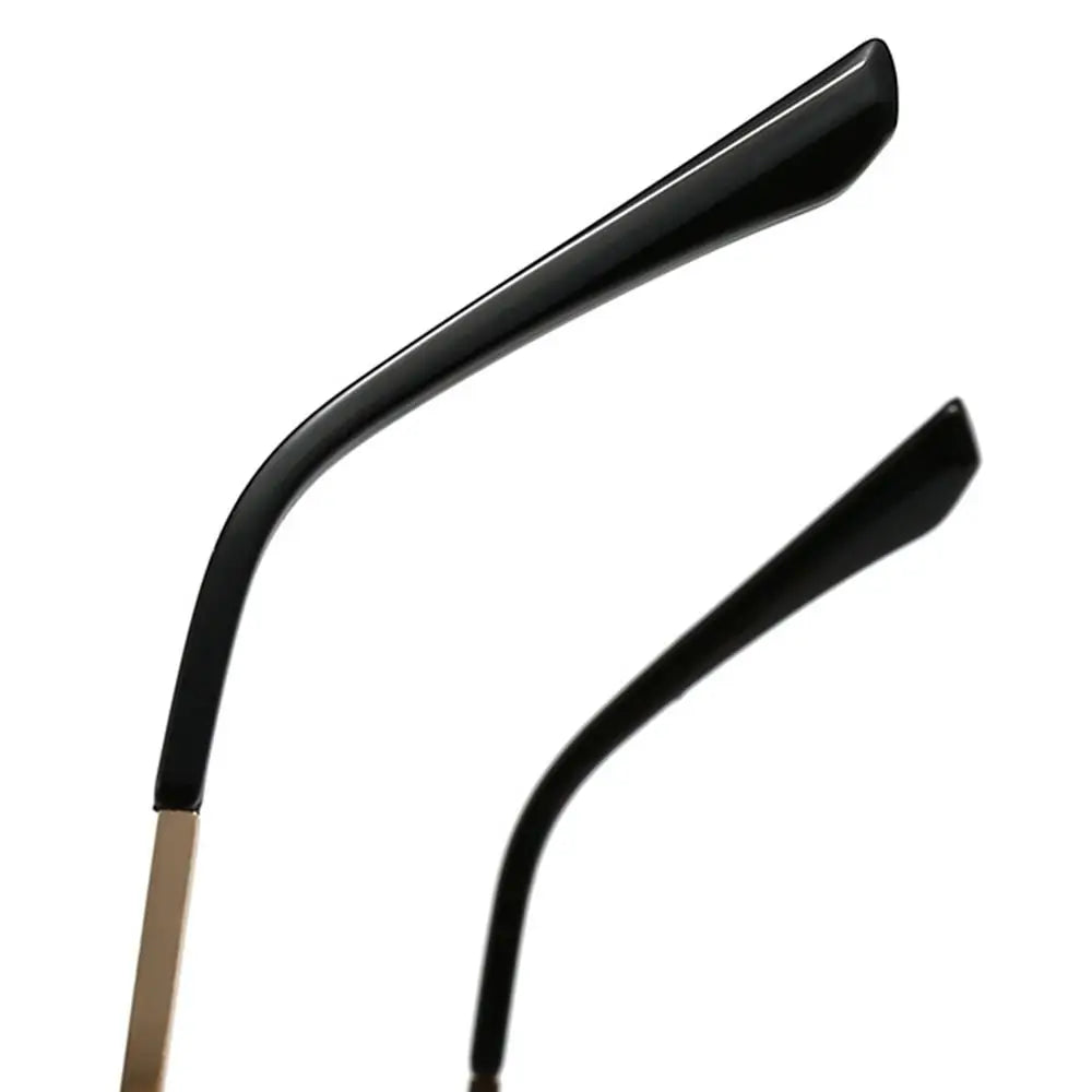 DRAVEN — Half-Frame Square Sunglasses – Vintage Metal Y2K  Shades