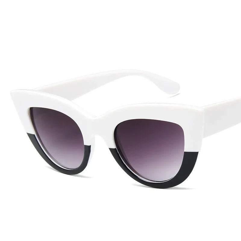 Large Cat Eye Sunglasses – Retro Multicolor Statement Shades – Elegant Men's Accessory | Accessorio Uomo Elegante