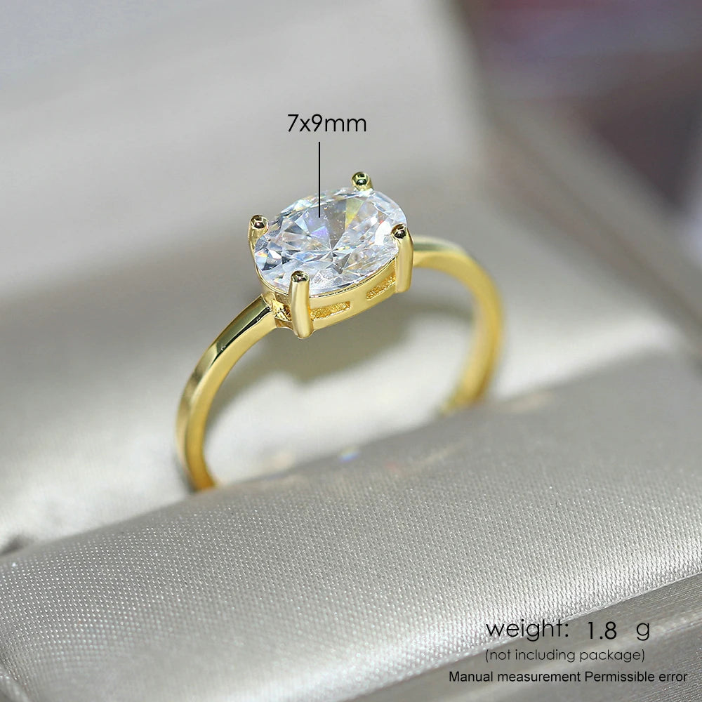 DRAVEN — Elegant Multicolor Oval Zircon Ring