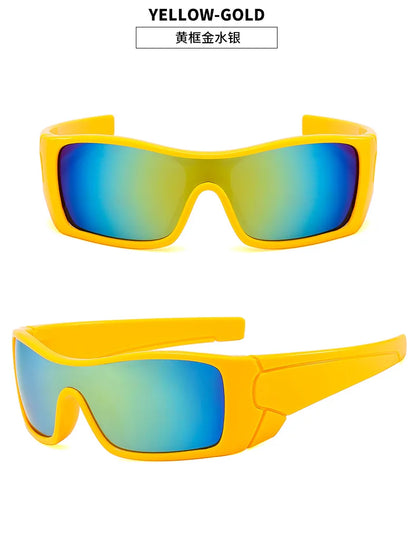 Futuristic Sports Shield Sunglasses – Y2K Driving Style – Elegant Men's Accessory | Accessorio Uomo Elegante