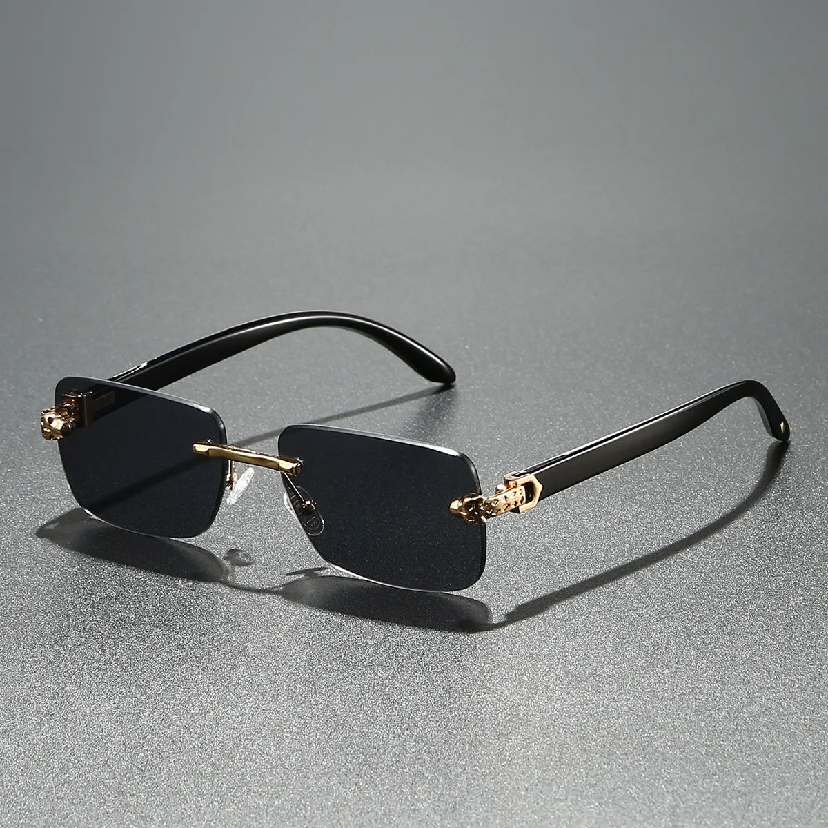 DRAVEN — Vintage Oval Sunglasses – Clear Lens Metal Frame