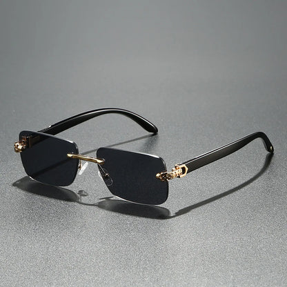Vintage Oval Sunglasses – Clear Lens Metal Frame – Elegant Men's Accessory | Accessorio Uomo Elegante
