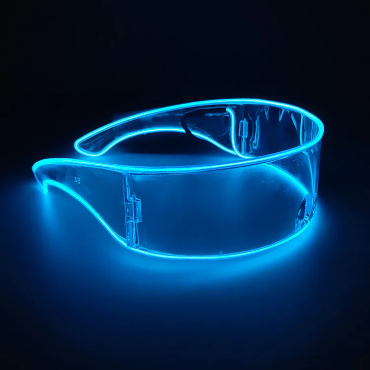 DRAVEN — Robot LED Party Sunglasses – Futuristic Nightclub Style