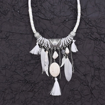 Vintage Turquoise Bohemian Necklace – Unique Ethnic Design for Parties